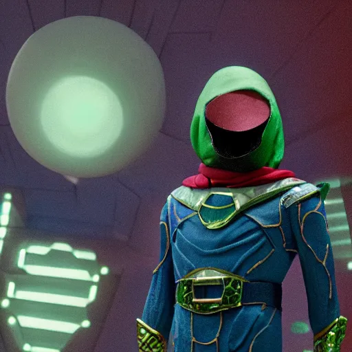 Prompt: mysterio, claymation, 8 k,