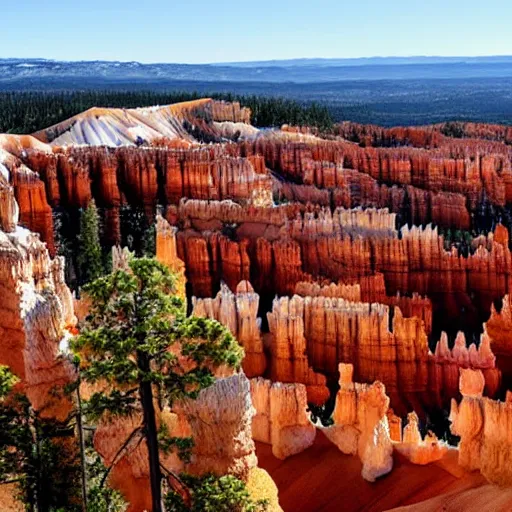 Prompt: beautiful landscape of bryce canyon