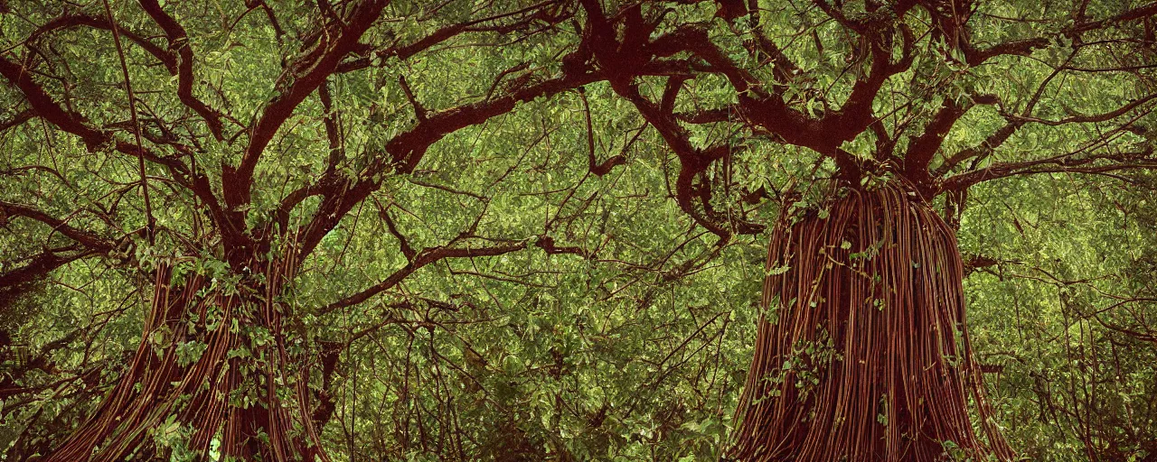 Image similar to a tree that sprouts spaghetti, fine detail, canon 5 0 mm, in the style wes anderson, kodachrome, retro