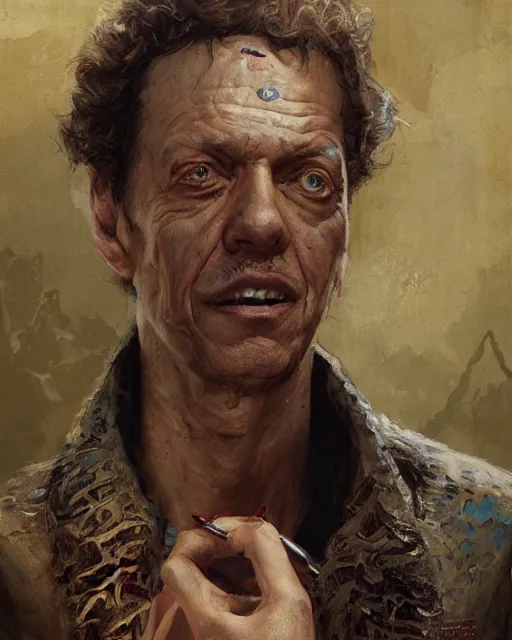 Prompt: portrait of don knotts, fantasy character portrait, ultra realistic, concept art, intricate details, highly detailed by greg rutkowski, gaston bussiere, craig mullins, simon bisley
