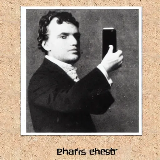 Prompt: the first selfie ever taken