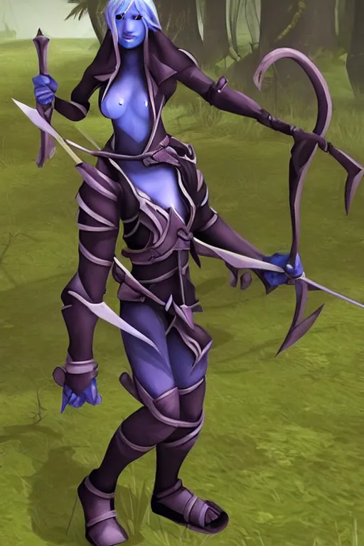 Image similar to Drow Ranger, dota 2,