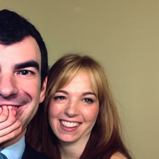 Prompt: nathan fielder with his wife