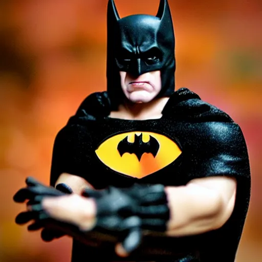 Image similar to glenn danzig as batman, action figure,