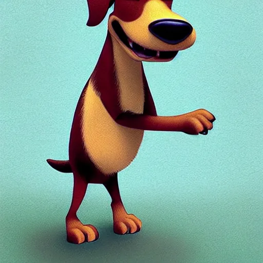 Prompt: dog by pixar style, cute, illustration, digital art, concept art, most winning awards