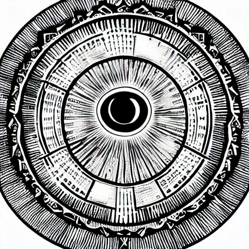Image similar to the illuminati’s all-seeing eye, beautiful, stylized art