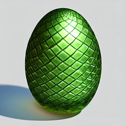 Image similar to translucent dragon scale egg, photorealistic, symmetrical, unreal engine, 4k