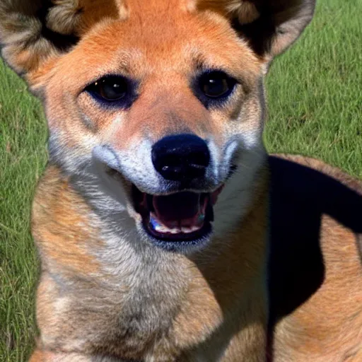 Image similar to realistic photo of dingo took my baby