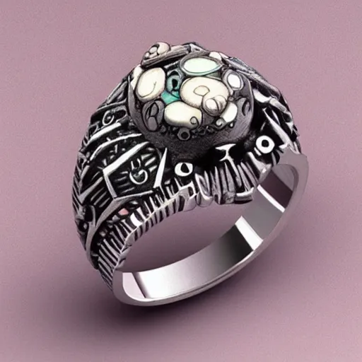 Image similar to a beautiful ring by studio ghibli