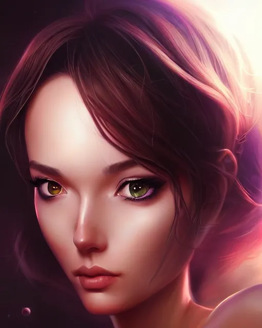 Prompt: The universe in her eyes, by artgerm, artstation