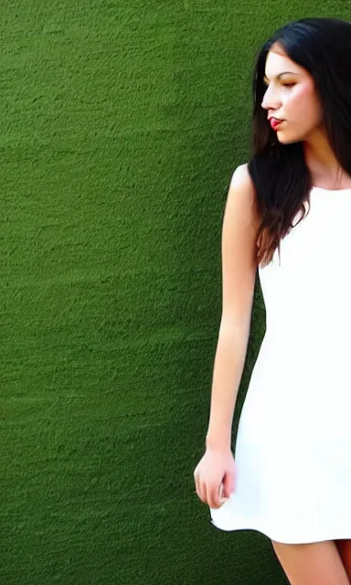 Prompt: a simple beautiful white summer dress concept, fashion design, trending on pintrest,