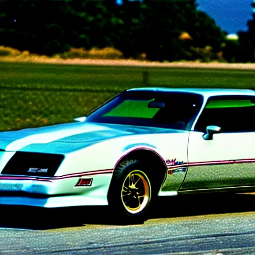 Prompt: a pontiac trans am from 1 9 8 6