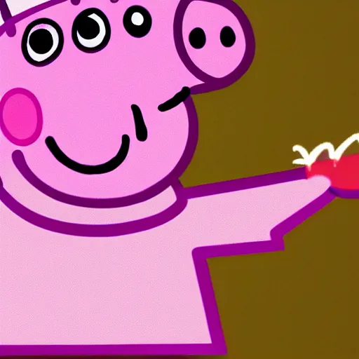 Prompt: peppa pig as a meth addict, realistic, cinematic shot, photorealistic, depth of field