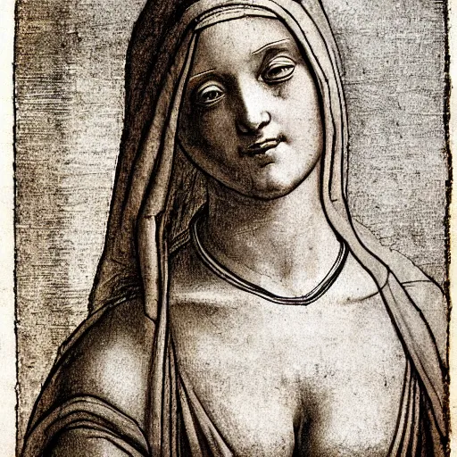 Prompt: woman by leonardo da vinci