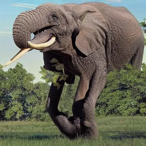 Image similar to t - rex!!!!!!!!! and ( ( ( ( ( ( ( ( ( elephant ) ) ) ) ) ) ) ) ) hybrid!!!!!!!!! animal