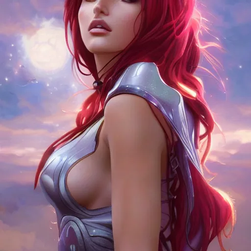 Prompt: ultra realistic illustration, bella thorne as starfire anime, intricate, elegant, highly detailed, digital painting, artstation, concept art, smooth, sharp focus, illustration, art by artgerm and greg rutkowski and alphonse mucha and wlop