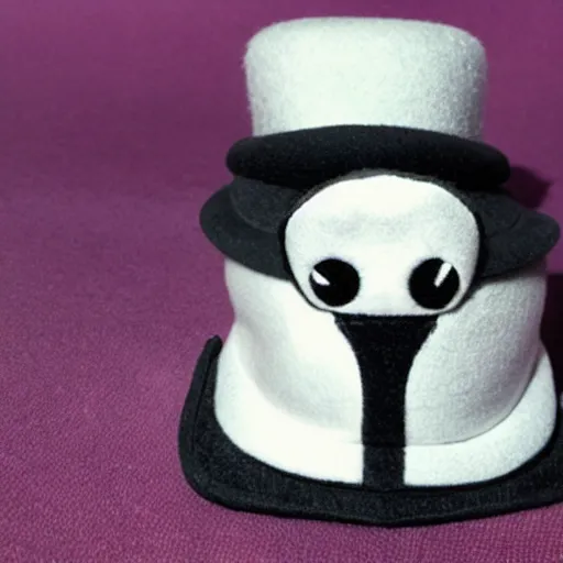 Prompt: a plushie of a car in a top hat