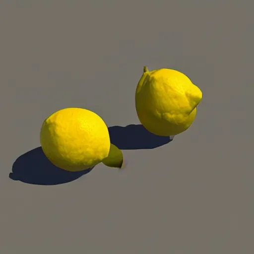 Image similar to low poly lemon