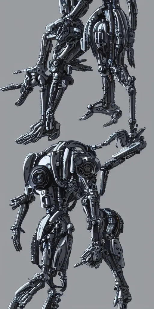 Image similar to concept art, various mechanical prostheses that can enhance human function, cyberpunk, precision, high detail, 8 k.