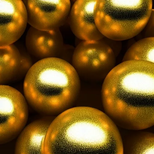 Prompt: gold balls