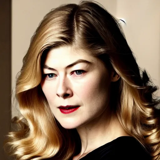 Prompt: rosamund pike as a vampire