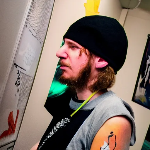 Image similar to Photo of ksj, a frequent user of the #/g/punk IRC channel from Denmark, 8K, photography