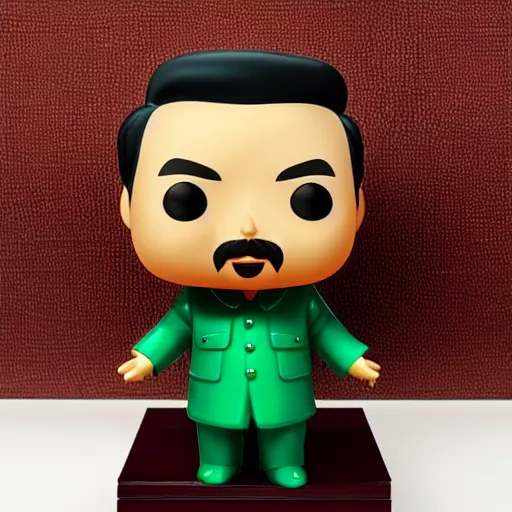 Prompt: “ very very intricate photorealistic photo of a chairman mao funko pop on a white background, award - winning details ”