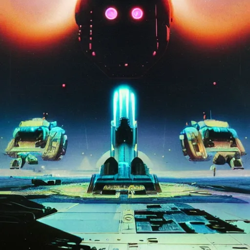 Image similar to tech shaman, chris foss, john harris, beeple, wayne barlowe