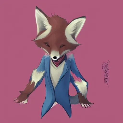 Image similar to an anthropomorphic fox, fursona!!!! trending on furaffinity, by kawacy, trending on artstation