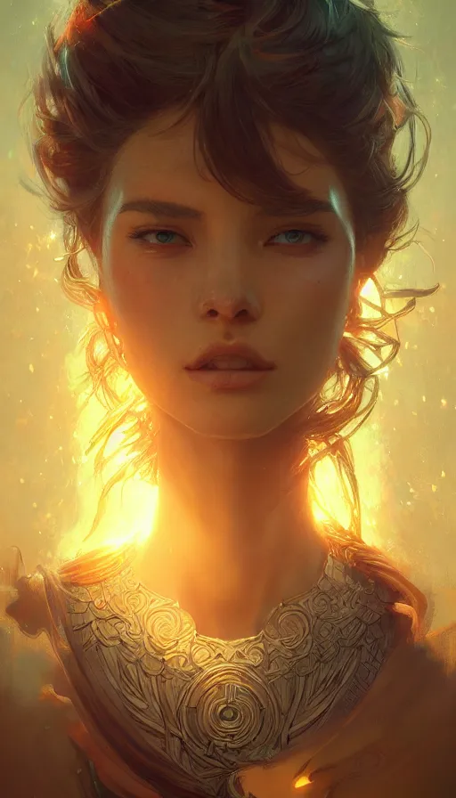 Prompt: sacrifice, neon, fibonacci, sweat drops, insane, intricate, highly detailed, digital painting, artstation, concept art, smooth, sharp focus, illustration, Unreal Engine 5, 8K, art by artgerm and greg rutkowski and alphonse mucha