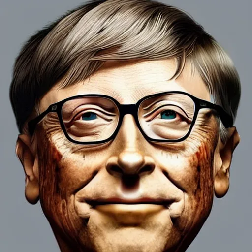 Image similar to Bill Gates cosplaying as Cleopatra, oil on canvas, high quality professional portrait, highly detailed, trending on art station