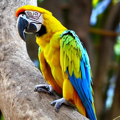 Prompt: macaw dodo