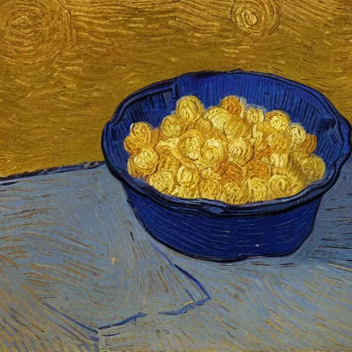 Prompt: a bowl of cereal by vincent van gogh, digital art, trending on artstation