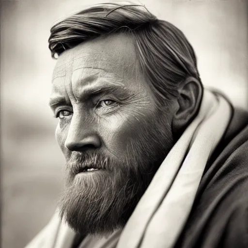 Image similar to obi - wan kenobi closeup by lee jeffries