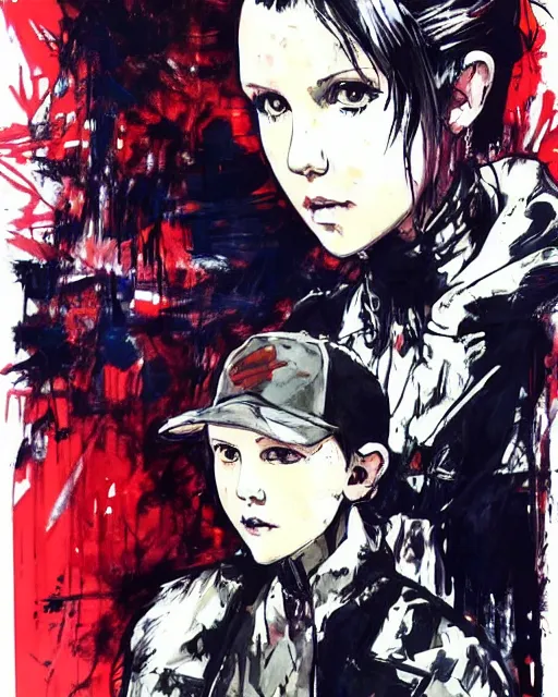 Image similar to millie bobby brown by yoji shinkawa