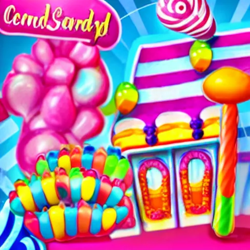 Image similar to candy land