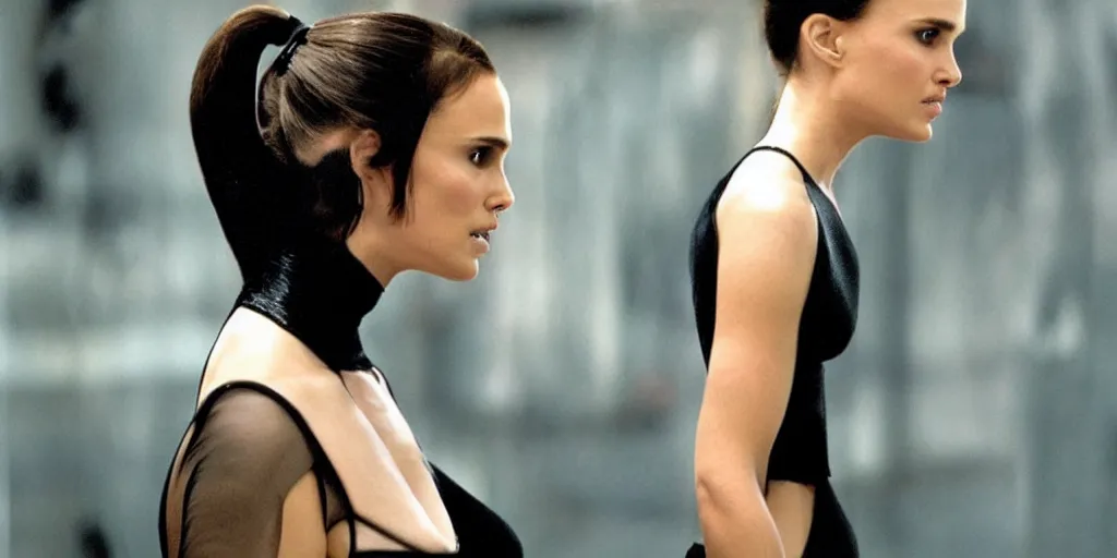 Image similar to natalie portman in matrix