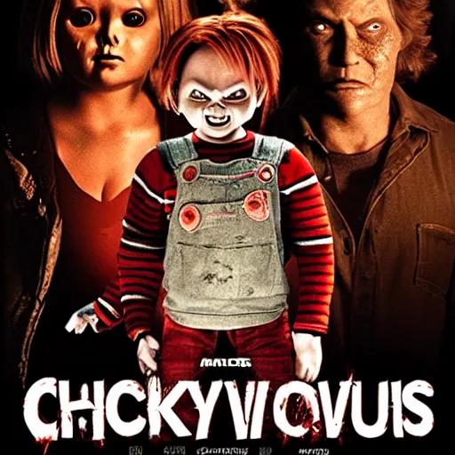 Image similar to Chucky versus Demons movie poster