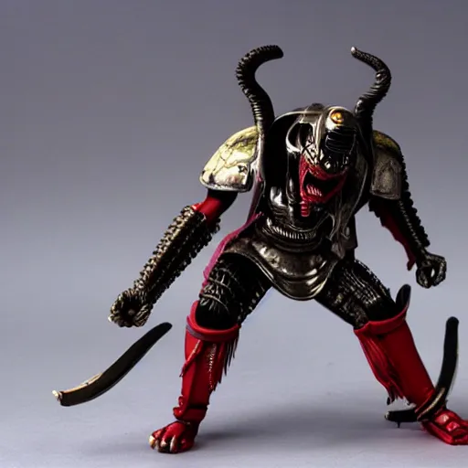 Image similar to xenomorph alien fighting with samurai warriors in feudal japan. 7 0 mm film