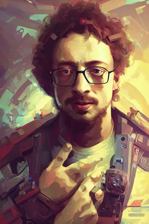 Image similar to portrait futuristic airforce Sam Hyde, inside future fighter, sci-fi, fantasy, intricate, very sigma, luxurious, human anatomy, rgb light, highly detailed, digital painting, artstation, concept art, smooth, sharp focus, illustration, art by tian zi and WLOP and alphonse mucha