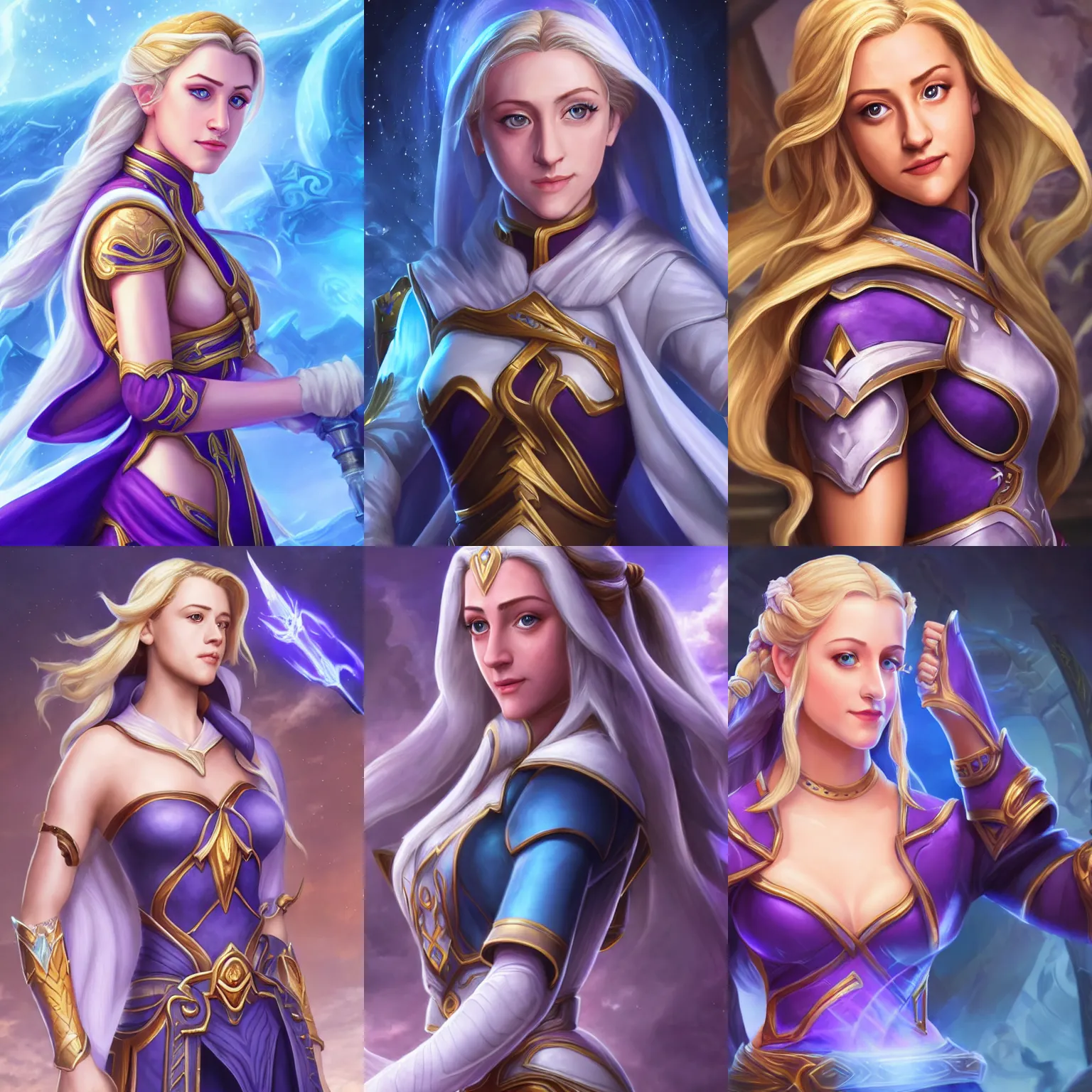 Prompt: Jaina Proudmoore portrayed by Lili Reinhart, HD