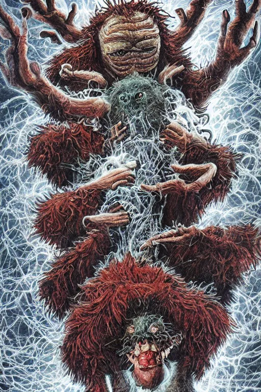 Image similar to a hyper detailed photorealistic painted movie poster for The Thing 2 1982 by John Totleben