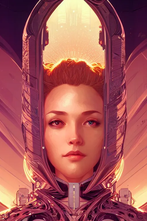 Image similar to beautiful female android!, half portrait, background explosion, intricate detailed environment, cell shaded, floro details, intricate, elegant, highly detailed, digital painting, artstation, concept art, smooth, sharp focus, illustration, art by artgerm and greg rutkowski and alphonse mucha, laurie greasley