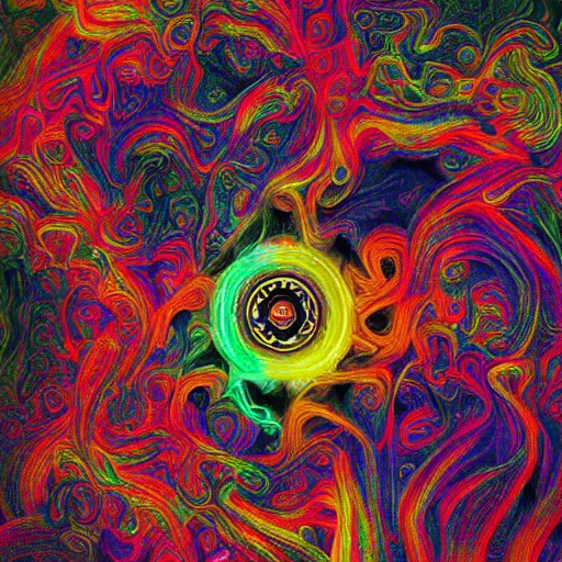 Image similar to what it's like to be on dmt