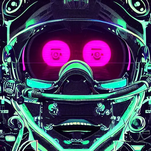 Image similar to portrait of a squid monster astronaut. full body portrait, intricate abstract. cyberpunk, intricate artwork. neon eyes, by Tooth Wu, wlop, beeple. octane render, trending on artstation, greg rutkowski very coherent symmetrical artwork. cinematic, hyper realism, high detail, octane render, 8k, minimalistic, hyperrealistic surrealism, award winning masterpiece with incredible details, a surreal vaporwave liminal space, highly detailed, trending on ArtStation