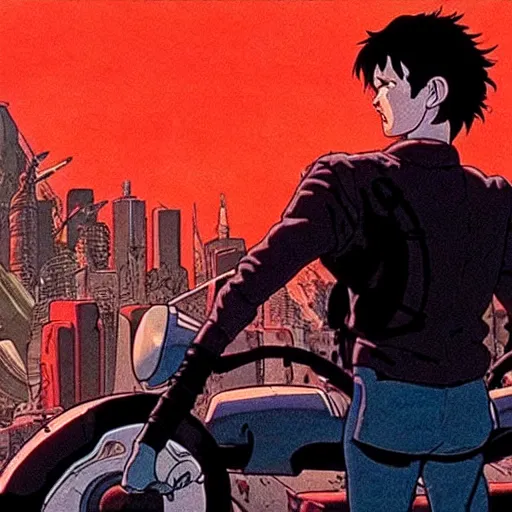 Image similar to akira movie still, cinematic, hyperrealistic