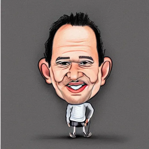 Image similar to the shit hit the fan, caricature drawing