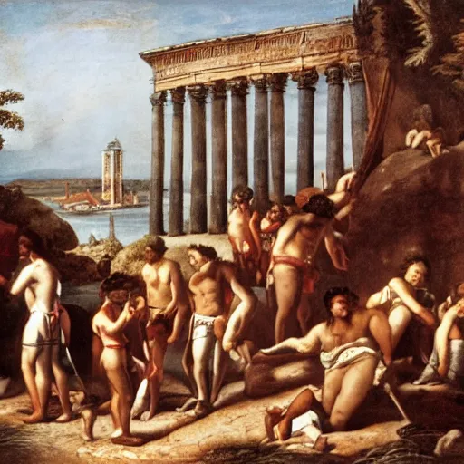 Image similar to Discovery of America by the Romans