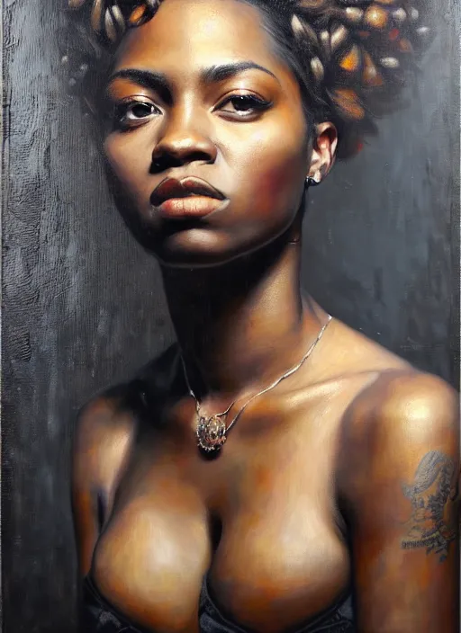 Prompt: painting of a gorgeous young woman in the style of Tim Okamura, realistic, sharp focus, 8k high definition, insanely detailed, intricate, elegant, art by Tim Okamura