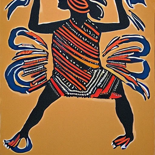 Prompt: surreal, tribal dance